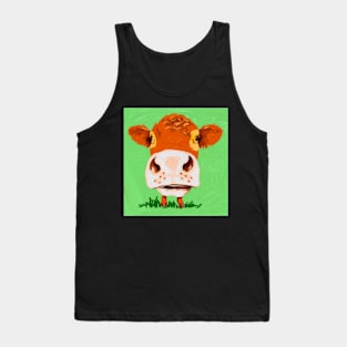 Colourful Cow Tank Top